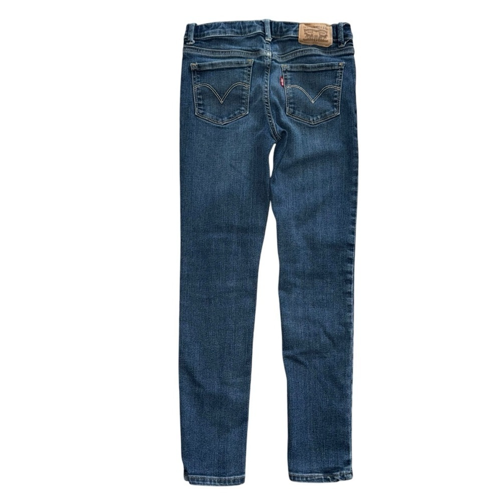 Levi’s 710 Super Skinny Girls Jeans Size 10 Regular Adjustable Waist Denim - Picture 2 of 8